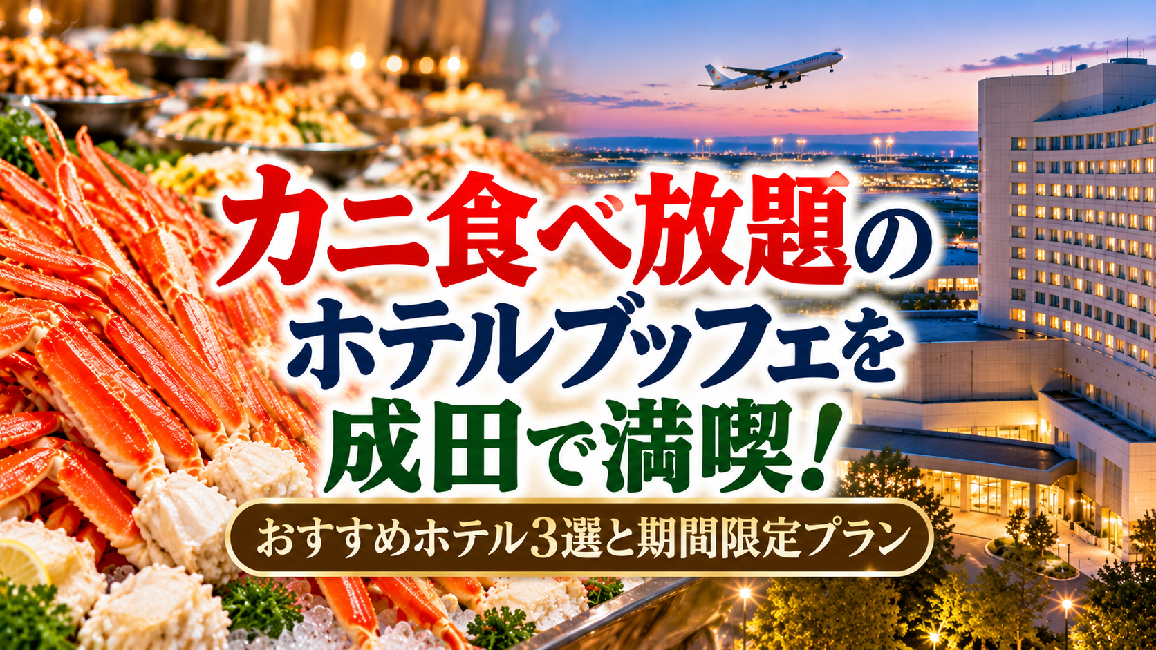 カニ食べ放題のホテルブッフェを成田で満喫！おすすめホテル3選と期間限定プラン